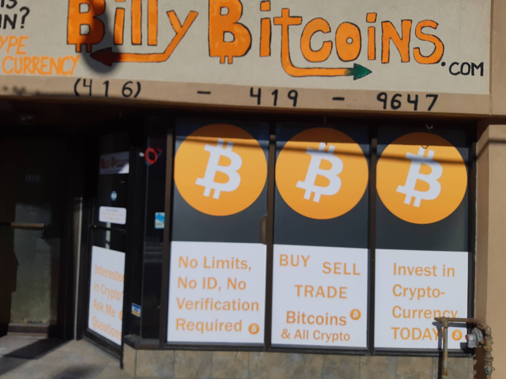 Billy Bitcoins in Toronto: contact details, crypto payment methods