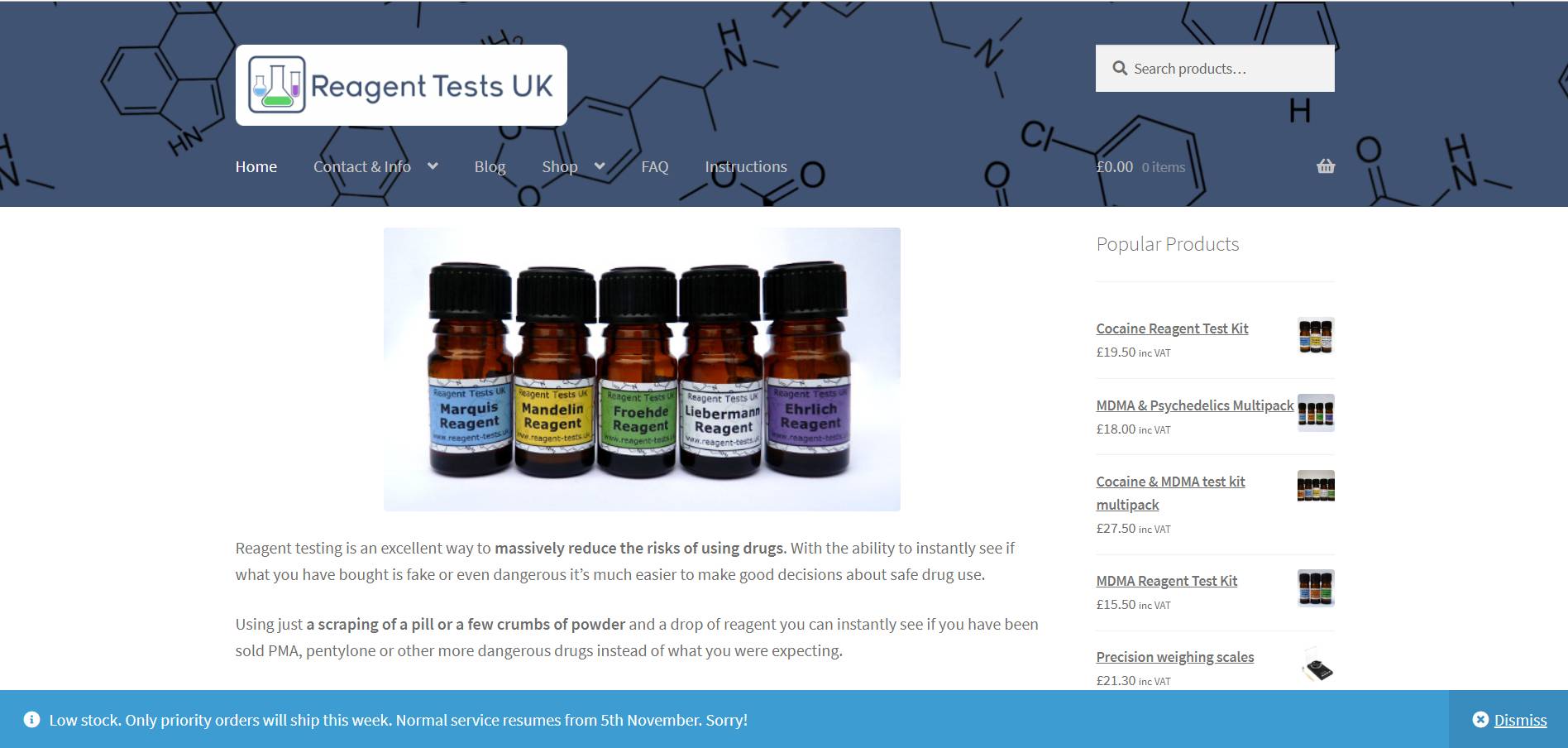 Reagent Tests UK