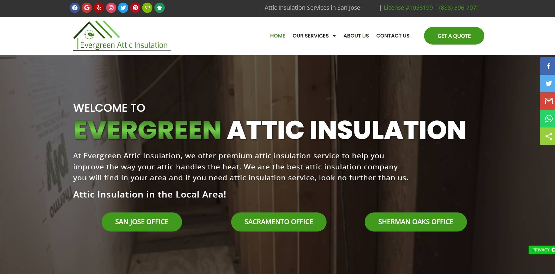 Evergreen Attic Insulation