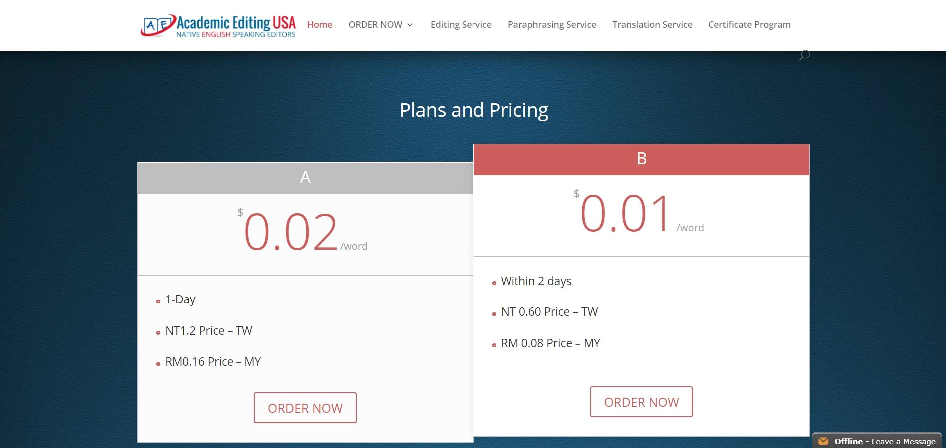 Academic Editing USA