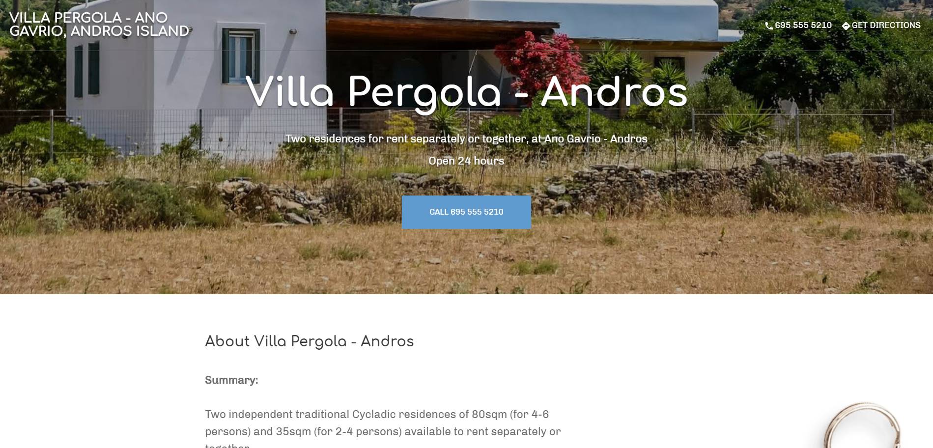 Villa Pergola - Andros