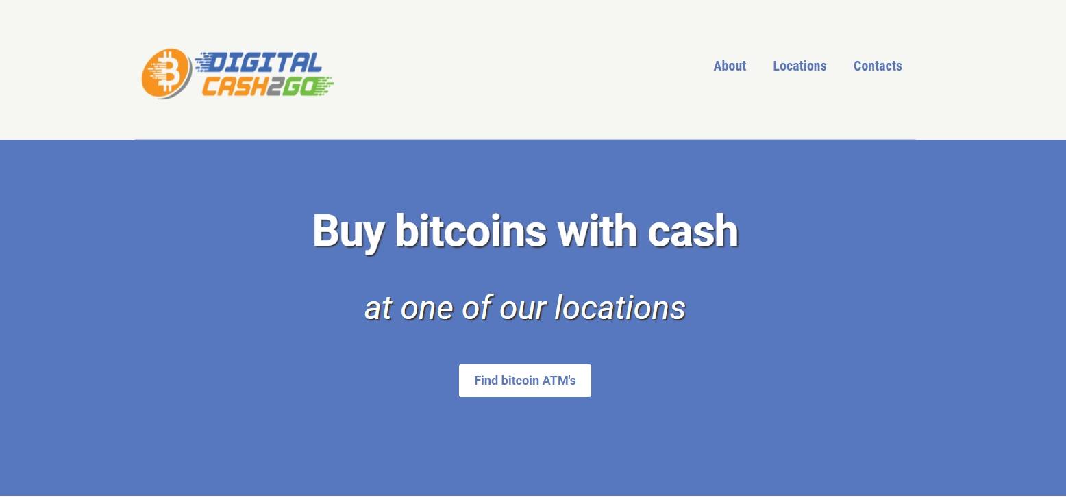 Cryptocurrency ATM Digital Cash 2 Go