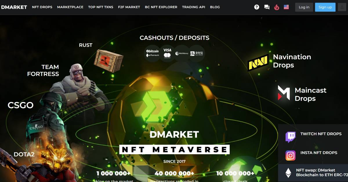 DMarket in Kyiv: contact details, crypto payment methods