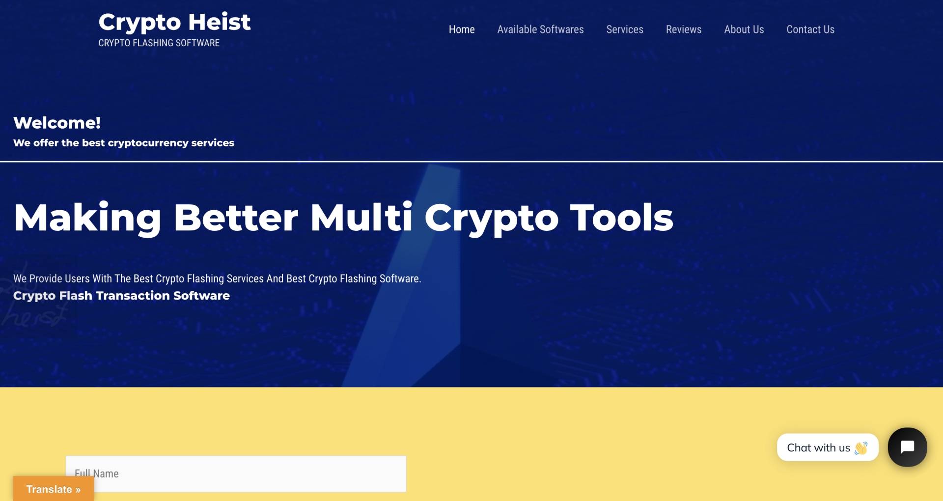 Crypto Heist Flash Generator