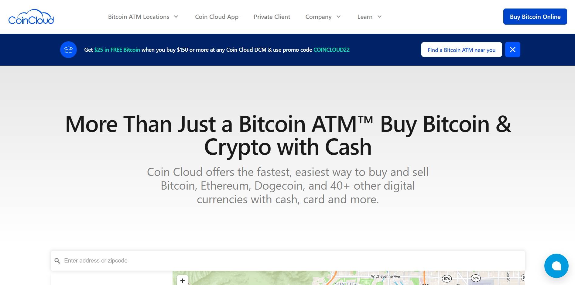 Cryptocurrency ATM CoinCloud