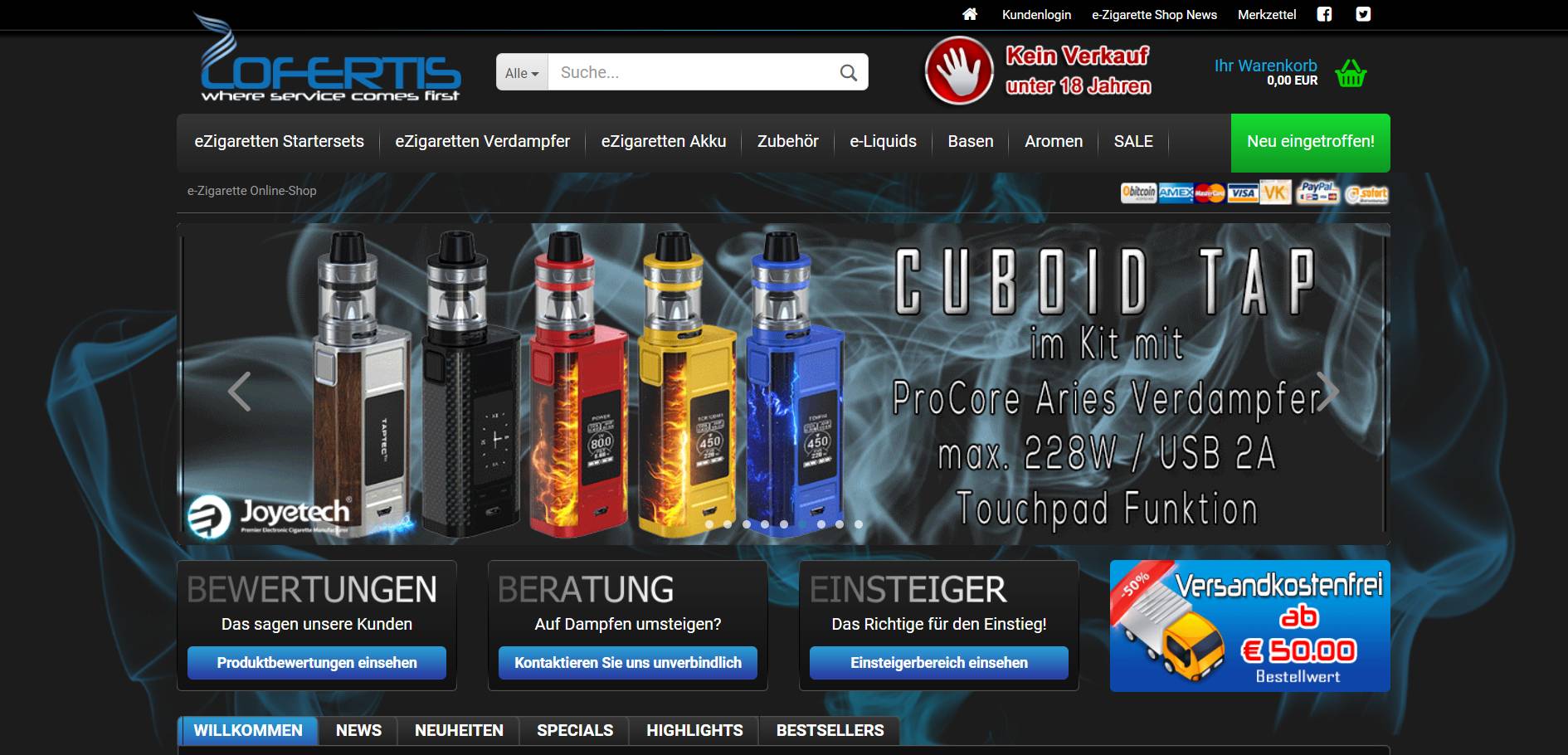 Lofertis e-Zigaretten Shop