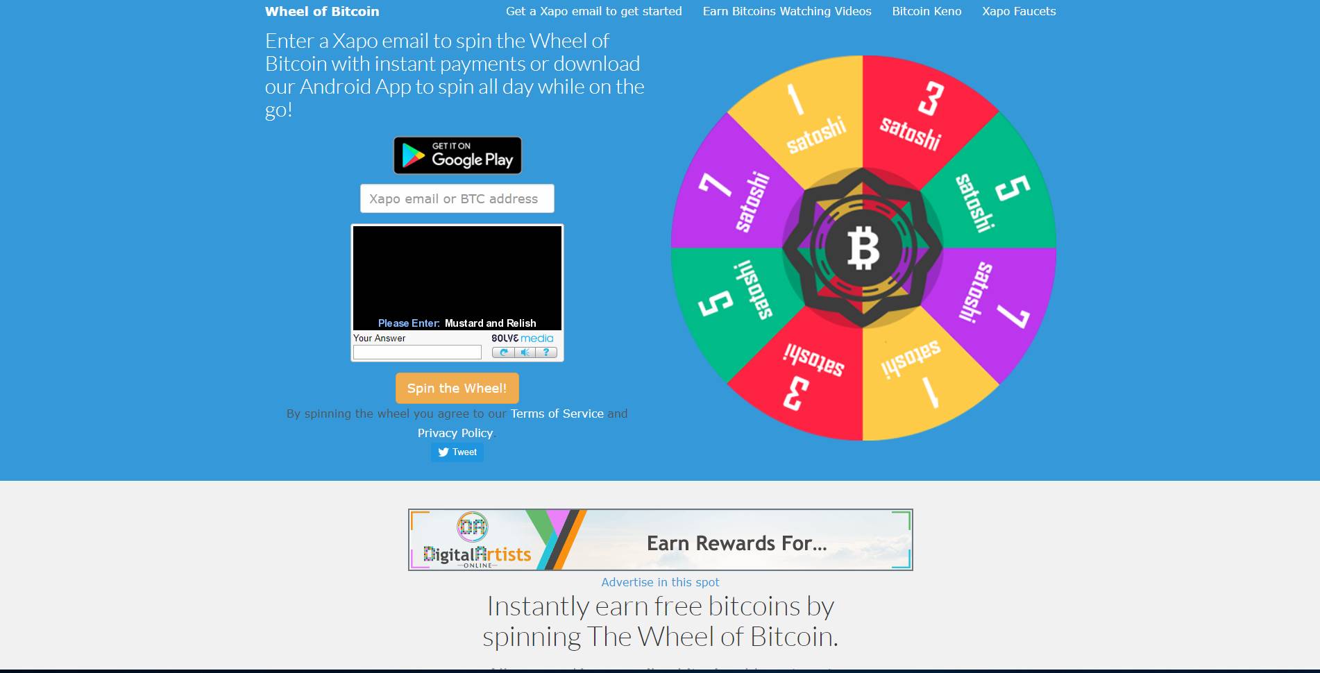 Wheel of Bitcoin