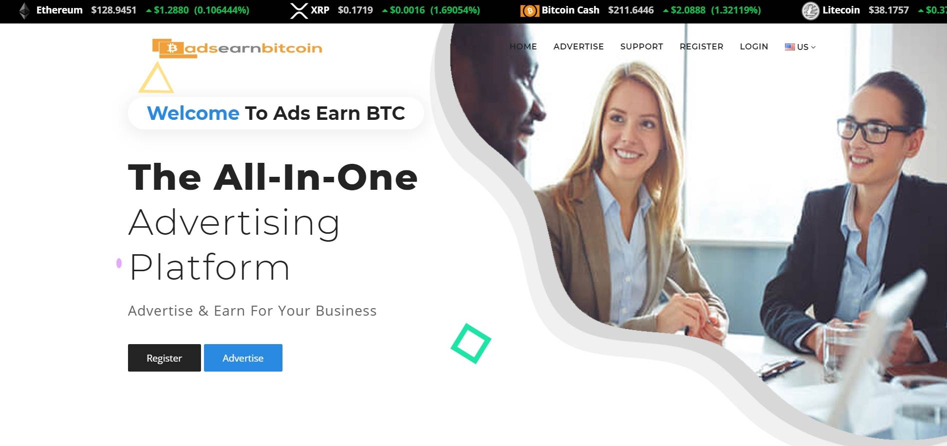 Ads Earn Bitcoin