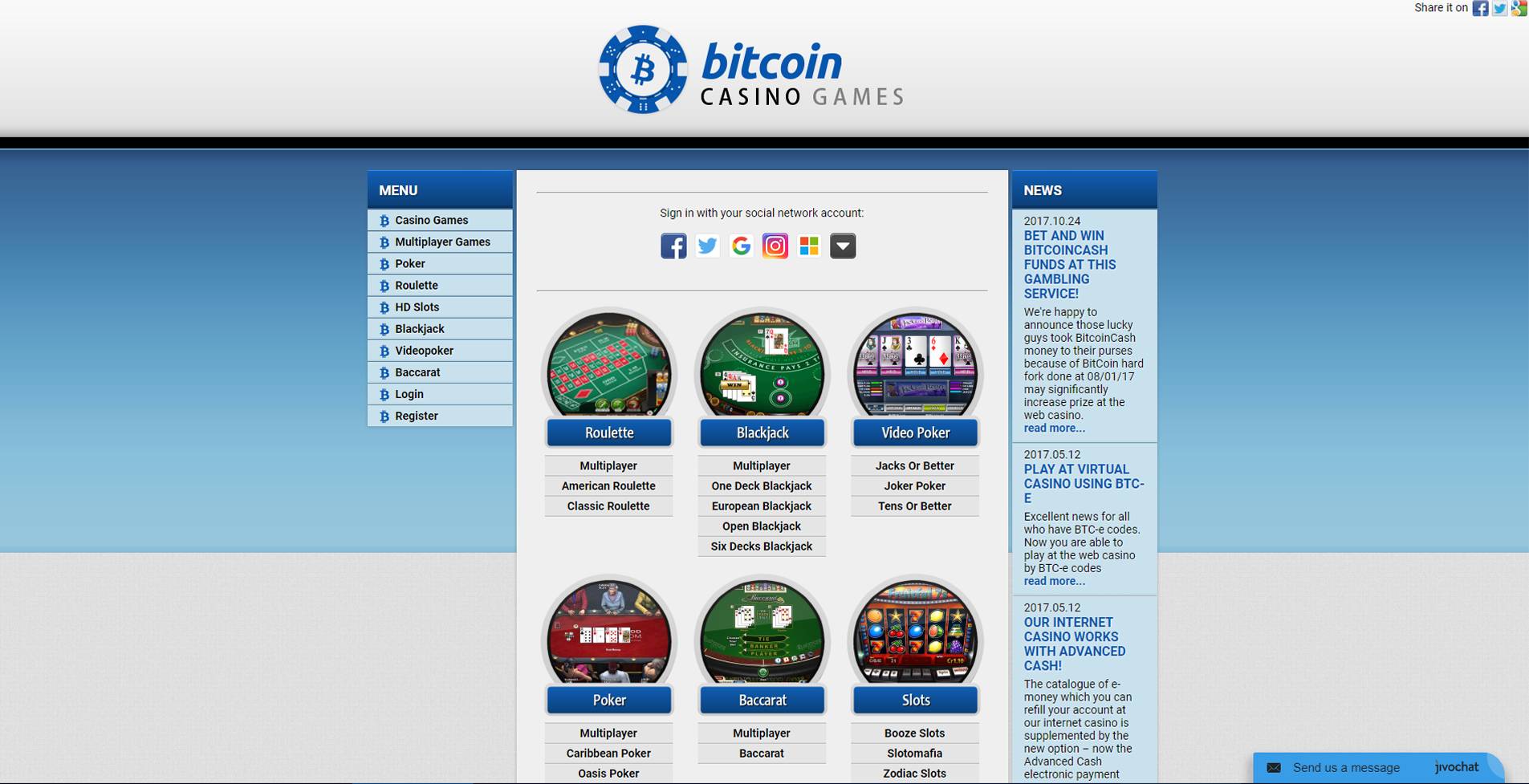 Bitcoin Casino Games