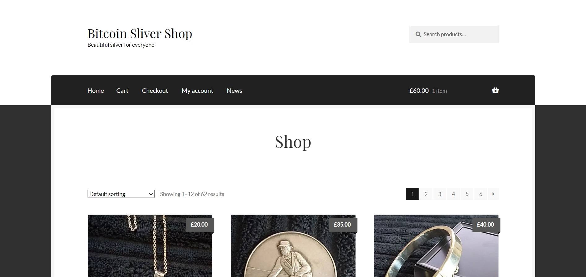 Bitcoin Sliver Shop