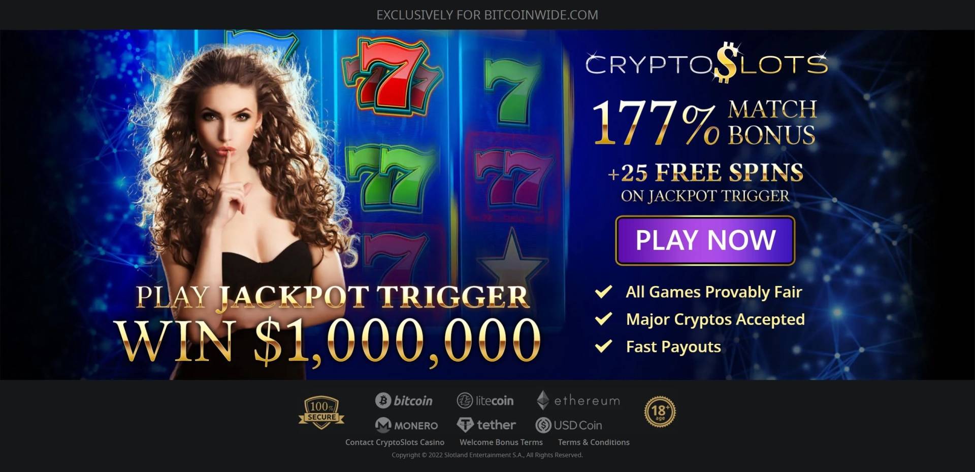 Unlock The Never Ending Bonanzas With Provably Fair CryptoSlots